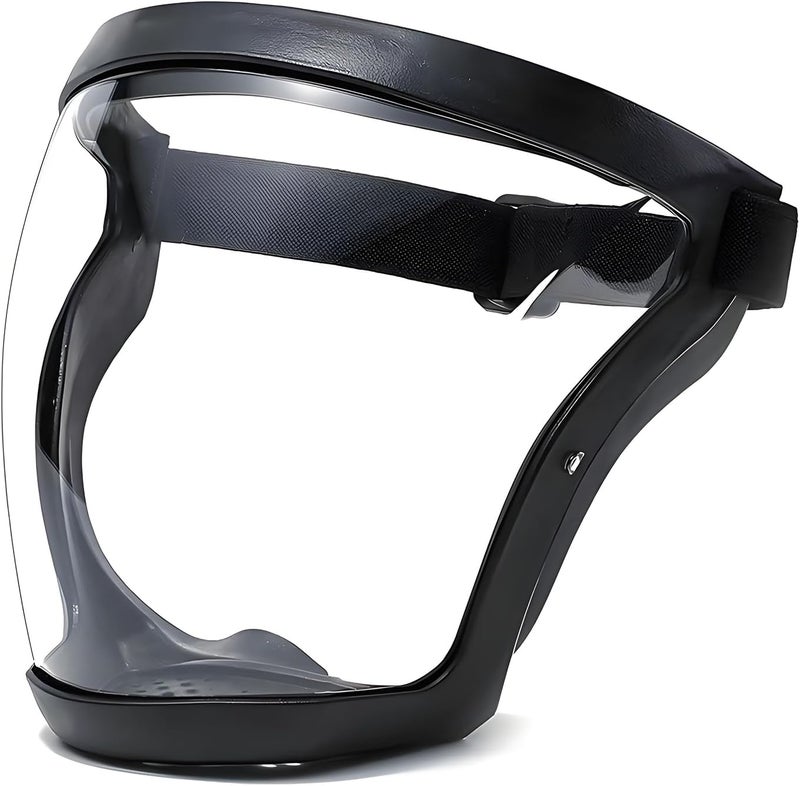 Break The Waves Paintball mask, Full Face Mask,Transparent Goggles Lenses Unisex Head Mounted Adjustable Motorcycle Riding Face Protection. - Image 1